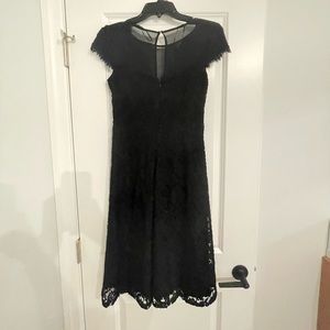 Black knee length dress